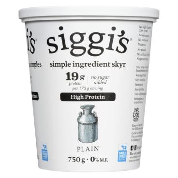 Siggi's Plain Skyr 0% M.F. 750g