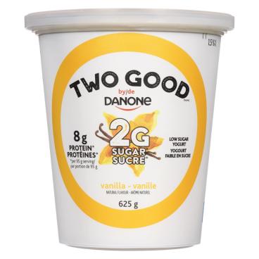 Two Good By Danone Vanilla Greek Yogurt 1.5% M.F. 625g