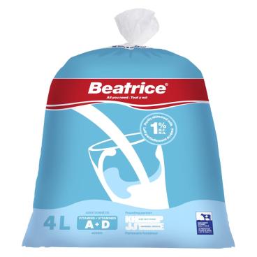 Beatrice Partly Skimmed Milk 1% M.F. 4L