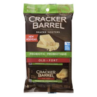 Cracker Barrel Probiotic Old Cheddar Snacks 168g