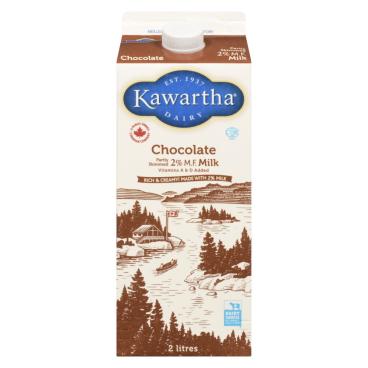 Kawartha Dairy Partly Skimmed Chocolate Milk 2% M.F. 2L