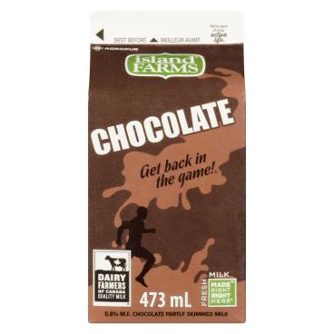 Island Farms Partly Skimmed Chocolate Milk 0.8% M.F. 473ml