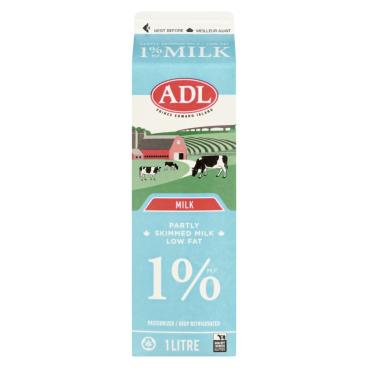 ADL Partly Skimmed Milk 1% M.F. 1L