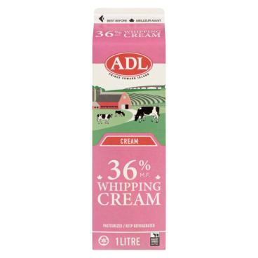 ADL Whipping Cream 36% M.F. 1L
