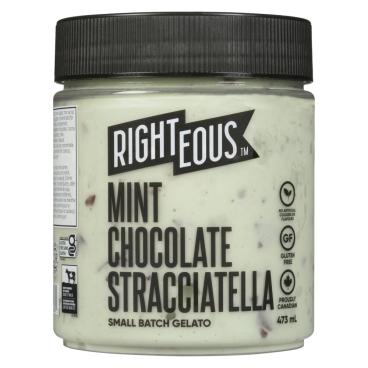 Righteous Mint Chocolate Stracciatella Gelato 473ml