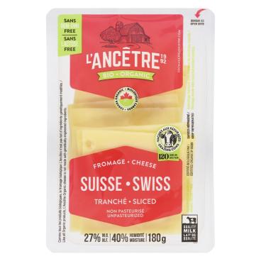 L'Ancêtre Sliced Organic Swiss 180g