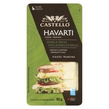 Castello Sliced Havarti Herbs & Spices 165g
