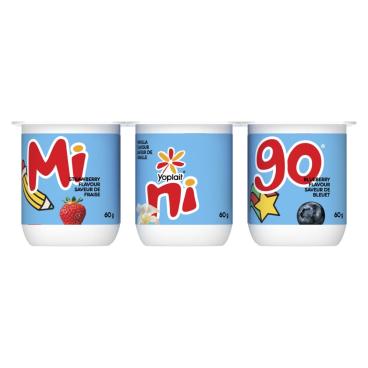 Minigo Strawberry, Vanilla And Blueberry, Fresh Cheese 6x60g