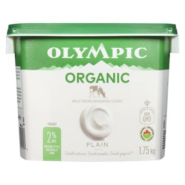Olympic Organic Plain Balkan-Style Yogurt 2% M.F. 1.75kg