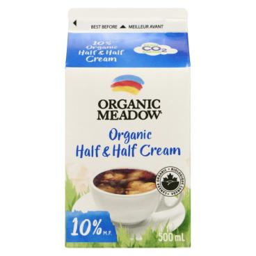 Organic Meadow Organic Half & Half Cream 10% M.F. 500ml