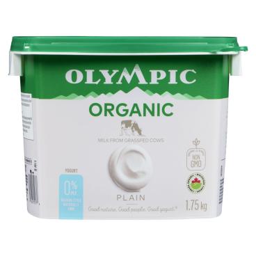 Olympic Organic Plain Balkan Style Yogurt 0% M.F. 1.75kg