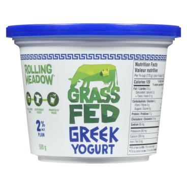Rolling Meadow Grass-Fed Plain Greek Yogurt 2% M.F. 500g