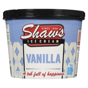 Shaw's Ice Cream Vanilla Ice Cream 1.5L