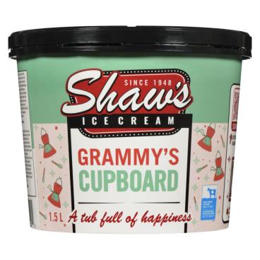 Shaw's Ice Cream Grammy's Cupboard Ice Cream 1.5L