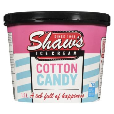 Shaw's Ice Cream Cotton Candy Ice Cream 1.5L