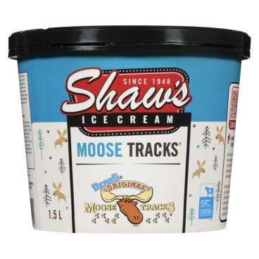 Shaw's Ice Cream Moose Track Ice Cream 1.5L