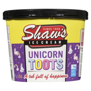 Shaw's Ice Cream Unicorn Toots Ice Cream 1.5L