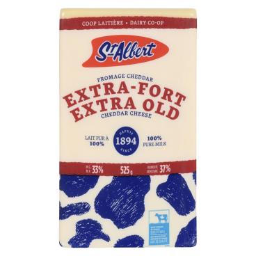 St-Albert Extra Old White Cheddar 525g