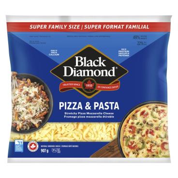 Black Diamond Pizza & Pasta Shredded Pizza Mozzarella 907g