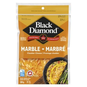 Black Diamond Shredded Marble Cheddar 320g