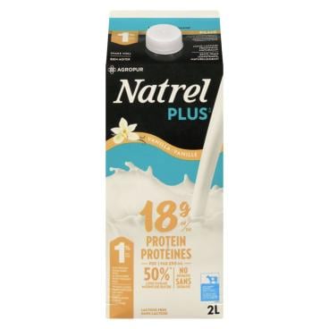 Natrel Plus Lactose Free Partly Skimmed Vanilla Milk 1% M.F. 2L
