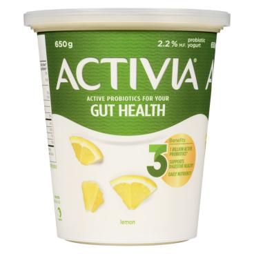 Activia Lemon Probiotic Yogurt 650g