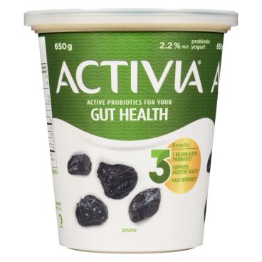 Activia Prune Probiotic Yogurt 650g