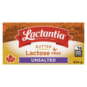 Lactantia Lactose Free Unsalted Butter 454g