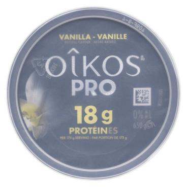 Oîkos Pro Vanilla Greek Yogurt 0% M.F. 650g