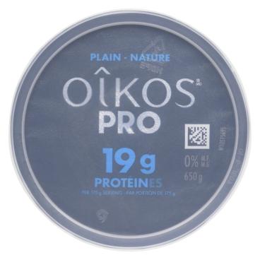 Oîkos Pro Plain Greek Yogurt 0% M.F. 650g