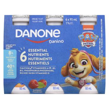 Danino Raspberry Drinkable Yogurt 1.5% M.F. 6x93ml