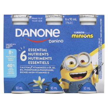 Danino Vanilla Drinkable Yogurt 1.5% M.F. 6x93ml