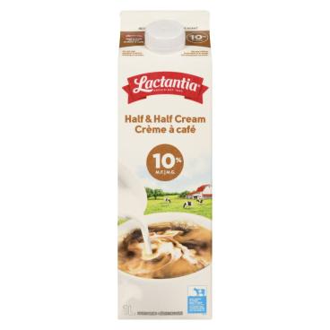 Lactantia Half & Half Cream 10% M.F. 1L