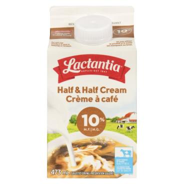 Lactantia Half & Half Cream 10% M.F. 473ml