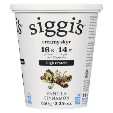 Siggi's Skyr Yogurt Vanilla Cinnamon 3.25% M.F. 650g