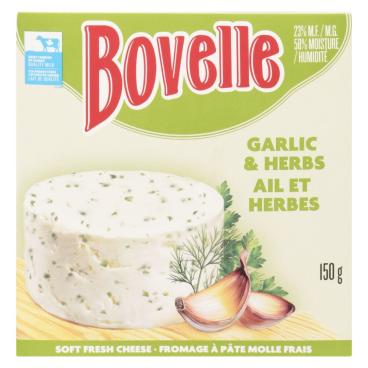 Bovelle Garlic & Herbs Soft Unripened Cheese 150g