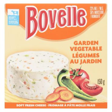 Bovelle Garden Vegetable Soft Unripened Cheese 150g