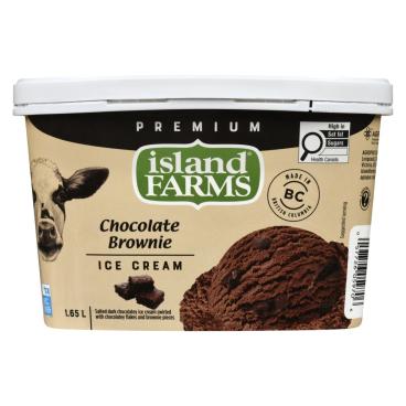 Island Farms Chocolate Brownie Premium Ice Cream 1.65L
