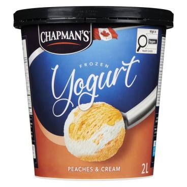 Chapman's Canadian Peaches & Cream Frozen Yogurt 2L
