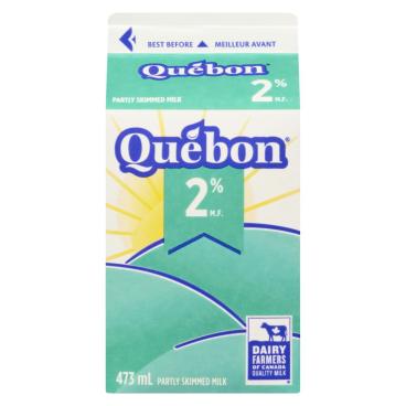 Québon Partly Skimmed Milk 2% M.F. 473ml