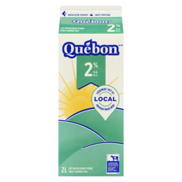 Québon Partly Skimmed Milk 2% M.F. 2L