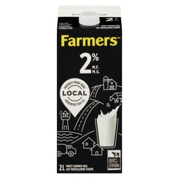 Farmers Partly Skimmed Milk 2% M.F. 2L