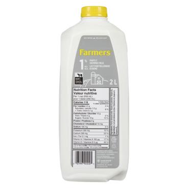 Farmers Partly Skimmed Milk 1% M.F. 2L