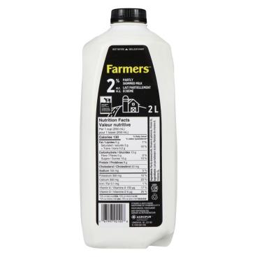 Farmers Partly Skimmed Milk 2% M.F. 2L