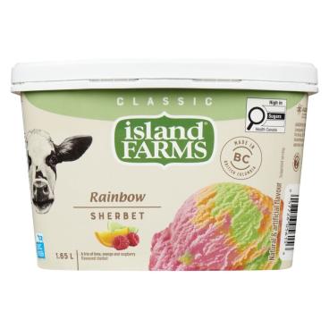 Island Farms Classic Rainbow Sherbet 1.65L