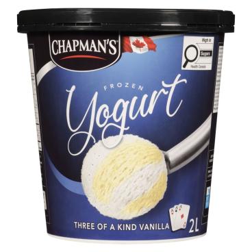 Chapman's Three Of A Kind Vanilla Frozen Yogurt 2L