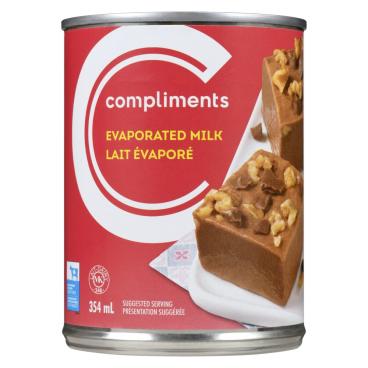 Compliments Evaporated Milk 354ml