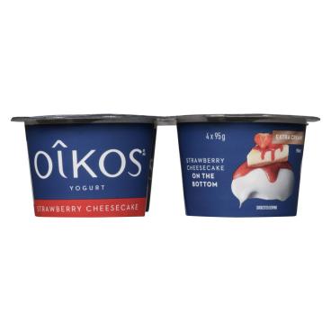 Oîkos Strawberry Cheesecake Yogurt 4x95g