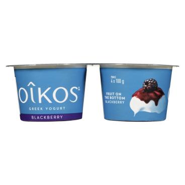 Oîkos Blackberry Greek Yogurt 2% M.F. 4x100g