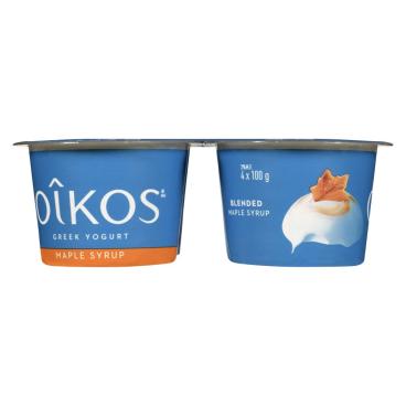 Oîkos Blended Maple Syrup Greek Yogurt 2% M.F. 4x100g